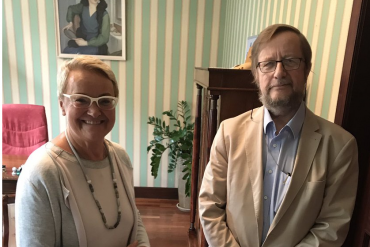 Henryka Bochniarz i Harri Tiido, ambasador Estonii