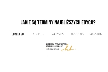 Zapisy na XX edycję Akademii Przywództwa