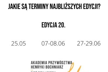 Jubileuszowa edycja Akademii Przywództwa - nowe terminy i zapisy