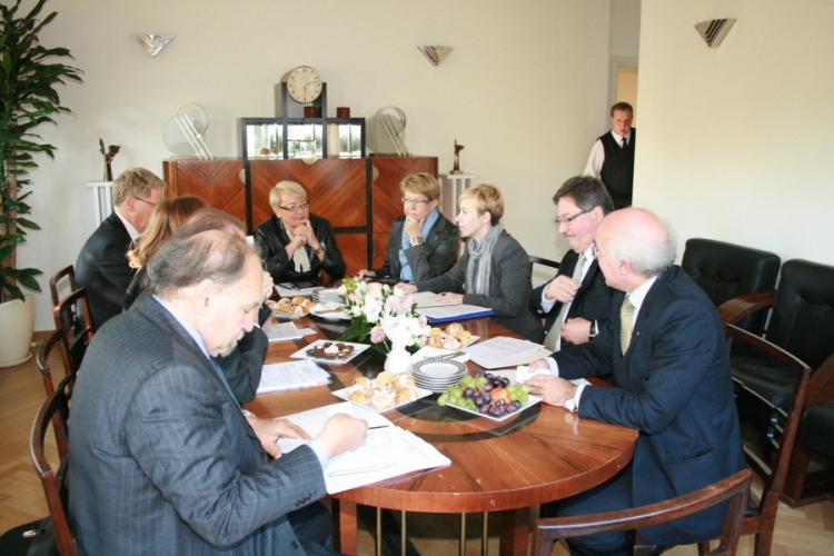 Spotkanie z kierownictwem Confindustrii, konfederacji przemysłu włoskiego, Warszawa, 13 października 2010