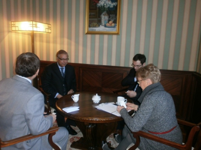 Spotkanie z ambasadorem Pakistanu w siedzibie Lewiatana, 6 grudnia 2012 r.