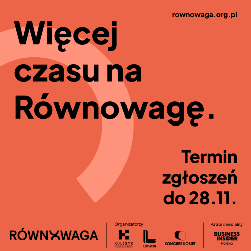 Termin zgłoszeń do konkursu „Równowaga” przedłużony!