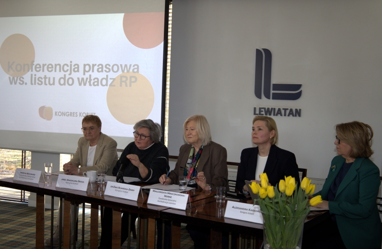 Konferencja prasowa Kongresu Kobiet - list do władz RP